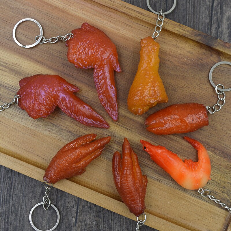 3D Simulation Food Keychain
