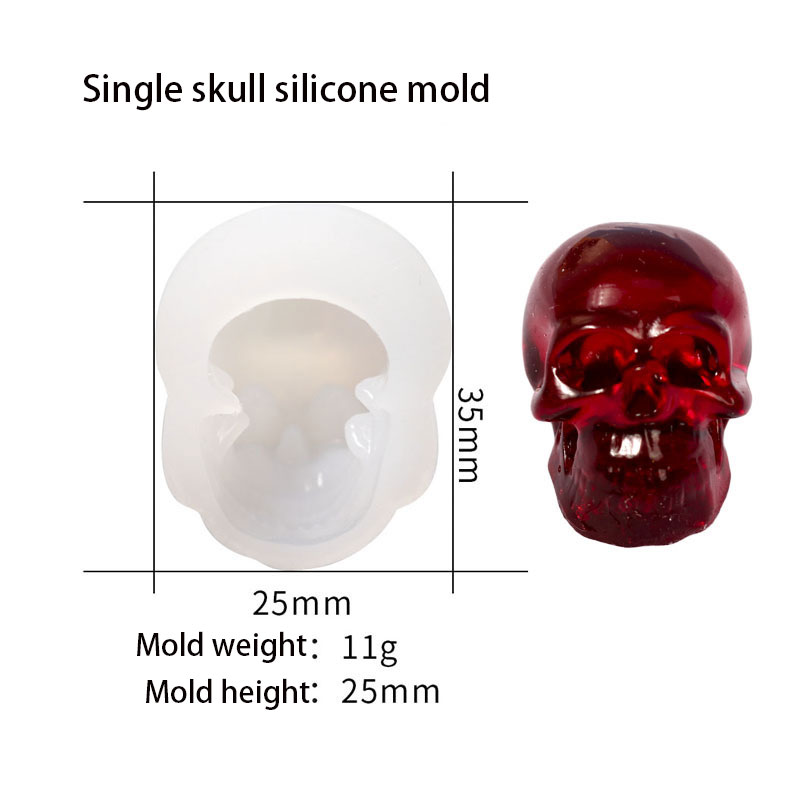 3D Skull Silicone Mold 3D Skull Silicone Mold
