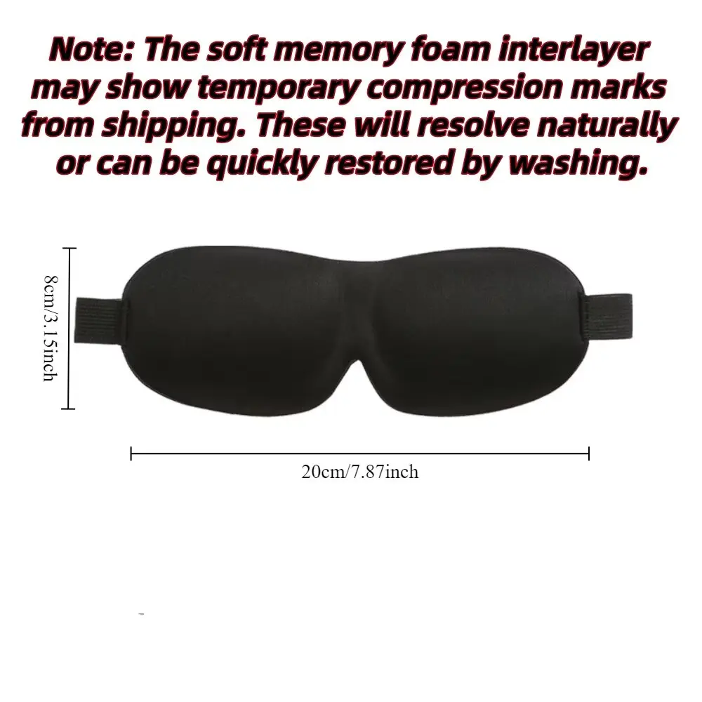 3D Sleep Mask Blindfold Sleeping Aid Soft Memory Foam Eye mask for Sleeping Travel Blockout Light Slaapmasker Eye Cover