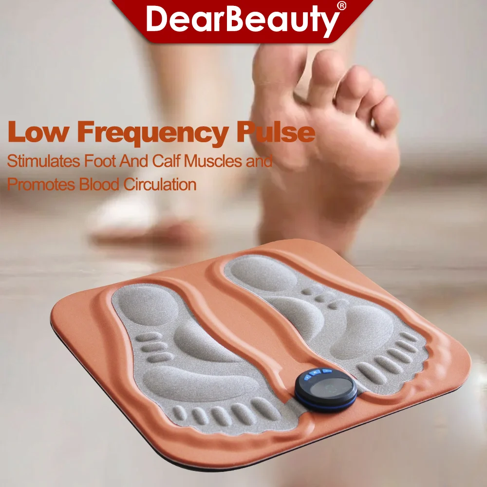 3D Smart Foot Massage Pad Feet Massager 6 Modes 15 LevelsImprove Blood Circulation Relax Muscles Slim Legs Rechargeable