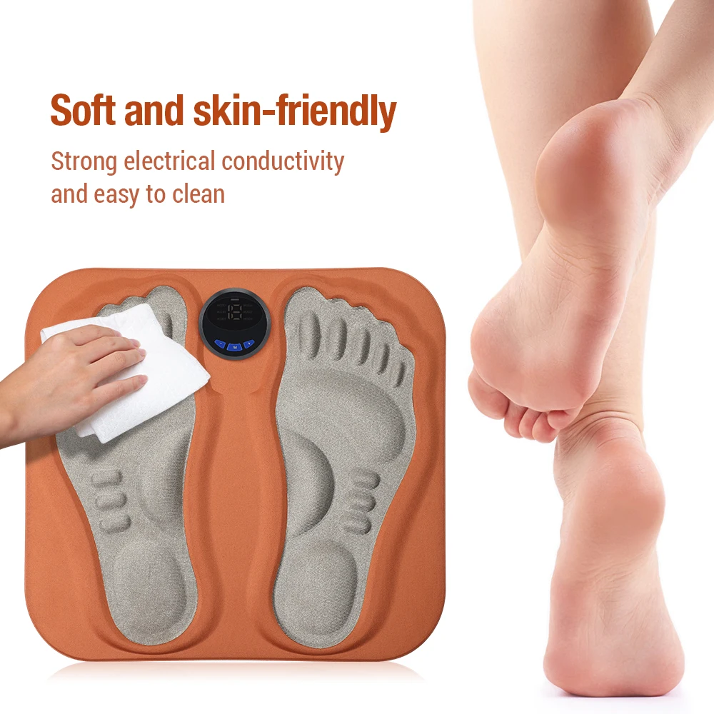 3D Smart Foot Massage Pad Feet Massager 6 Modes 15 LevelsImprove Blood Circulation Relax Muscles Slim Legs Rechargeable