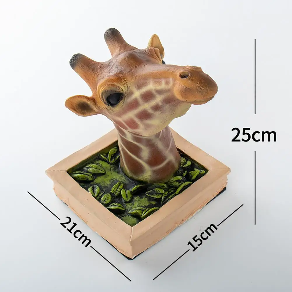 3D Wall Mounted Giraffe Sculpture Giraffe Heads Wall Hanging Decorations Wall Art Life-like Animal Statue Ornaments 3D Wall Mounted Giraffe Sculpture Giraffe Heads Wall Hanging Decorations Wall Art Life-like Animal Statue Ornaments