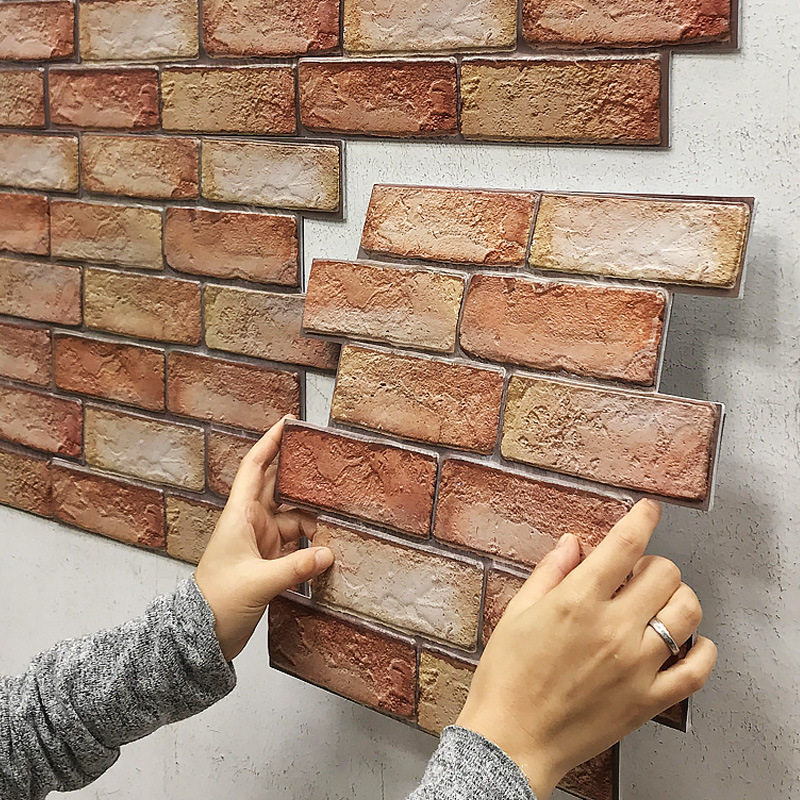 3D Wall Stickers Self Adhesive Wallpaper Brick Pattern Creative 3D Peel And Stick Heatproof Vinyl Waterproof Wallpaper 3D Wall Stickers Self Adhesive Wallpaper Brick Pattern Creative 3D Peel And Stick Heatproof Vinyl Waterproof Wallpaper