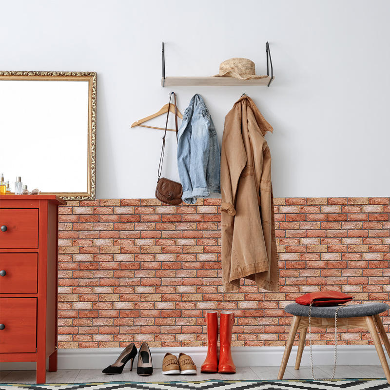 3D Wall Stickers Self Adhesive Wallpaper Brick Pattern Creative 3D Peel And Stick Heatproof Vinyl Waterproof Wallpaper 3D Wall Stickers Self Adhesive Wallpaper Brick Pattern Creative 3D Peel And Stick Heatproof Vinyl Waterproof Wallpaper
