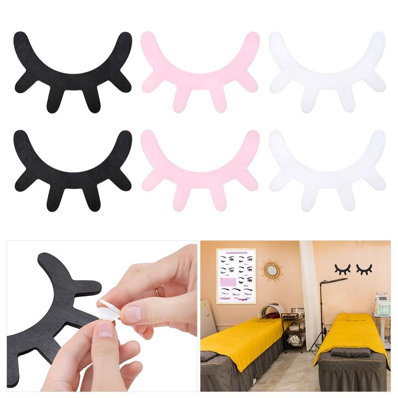 3D Wooden Wall Eyelash Decals (2 pcs)