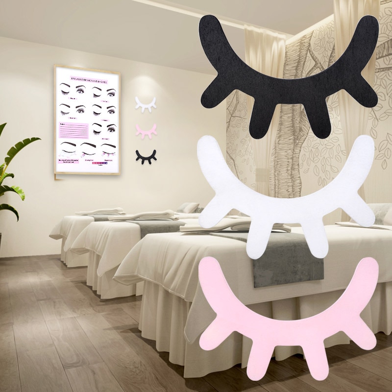 3D Wooden Wall Eyelash Decals (2 pcs) 3D Wooden Wall Eyelash Decals (2 pcs)