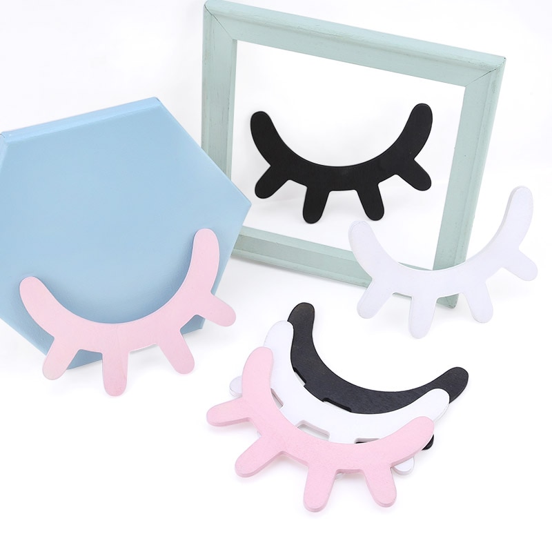 3D Wooden Wall Eyelash Decals (2 pcs) 3D Wooden Wall Eyelash Decals (2 pcs)