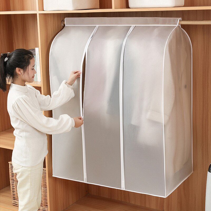 3D Zipper Clothes Dust Cover Clothes Storage Waterproof Dustproof for Garment Suit Protector Organizer Wardrobe Storage