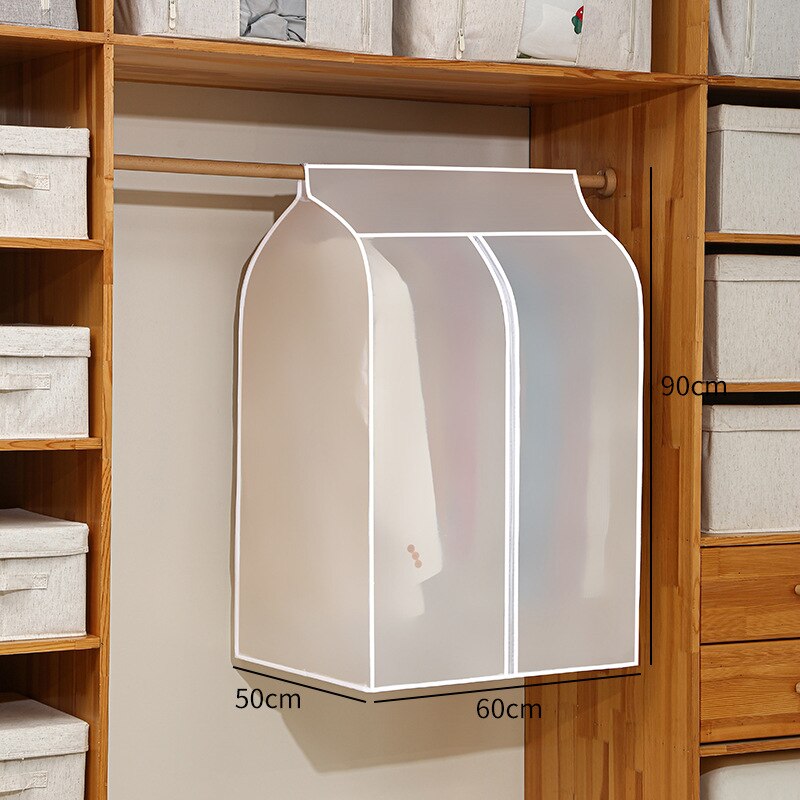 3D Zipper Clothes Dust Cover Clothes Storage Waterproof Dustproof for Garment Suit Protector Organizer Wardrobe Storage
