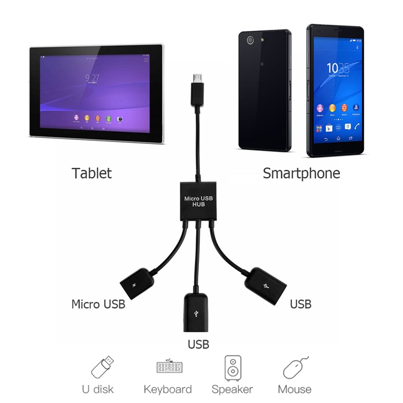 3in1 OTG Micro USB Hub 3in1 OTG Micro USB Hub