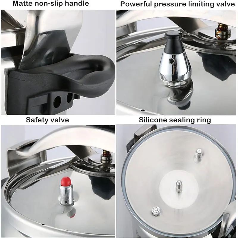 3L/5L/7L Professional Pressure Cooker Heavy-Duty Aluminum Explosion-Proof Cooking Pots for Gas Cooker Pot 3L/5L/7L Professional Pressure Cooker Heavy-Duty Aluminum Explosion-Proof Cooking Pots for Gas Cooker Pot