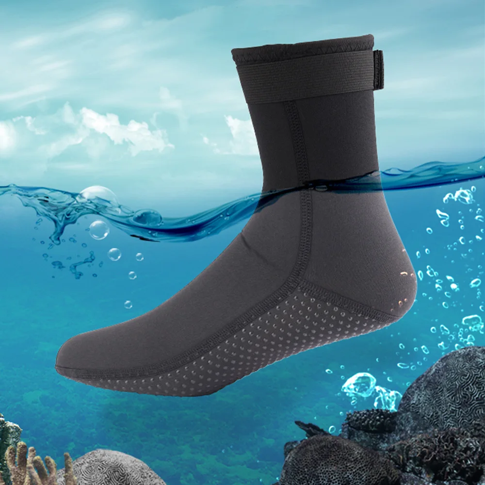 3mm Neoprene Diving Socks Wetsuit Shoes Non-slip Adult Warm Patchwork Elasticity Diving Surfing Boots for Swimming