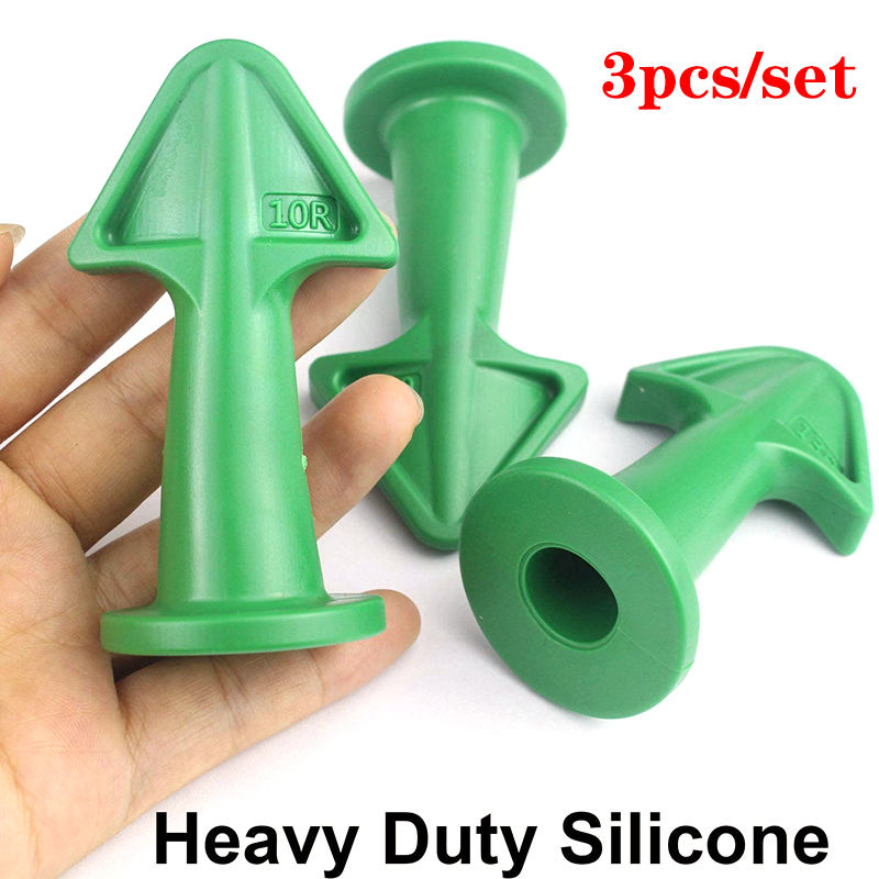 3pcs Caulk Nozzle Applicator Silicone Caulking Tools Sealant Finishing Grout Kit Smooth Scraper Floor Cleaning Tile