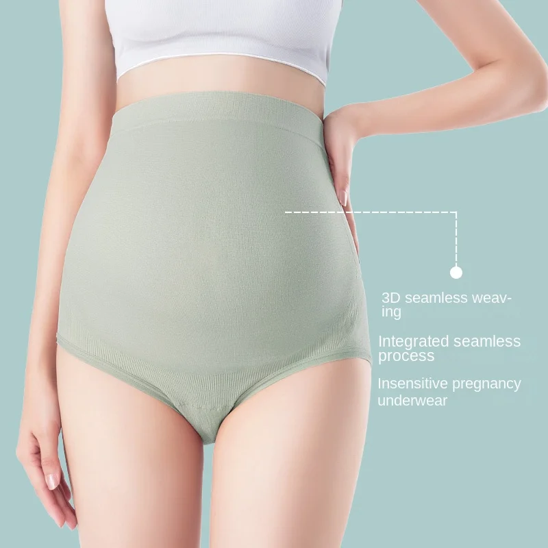 3PCS/set females Maternity Panties Women's High Waist Full Belly support Panties Comfortable Breathable Pregnancy