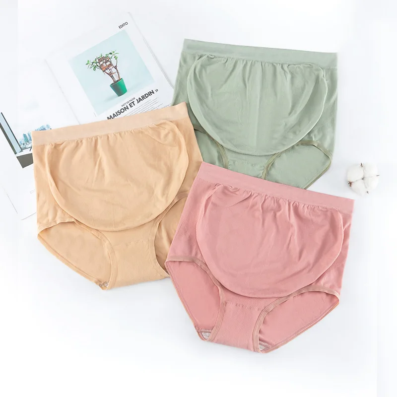 3PCS/set females Maternity Panties Women's High Waist Full Belly support Panties Comfortable Breathable Pregnancy