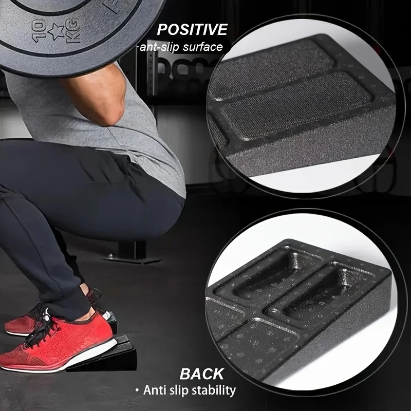3Pcs/Set Yoga Bricks Squat Wedge Blocks Block Ramp Deadlift Slant Board Adjustable Non-Slip Calf Foot Stretcher For