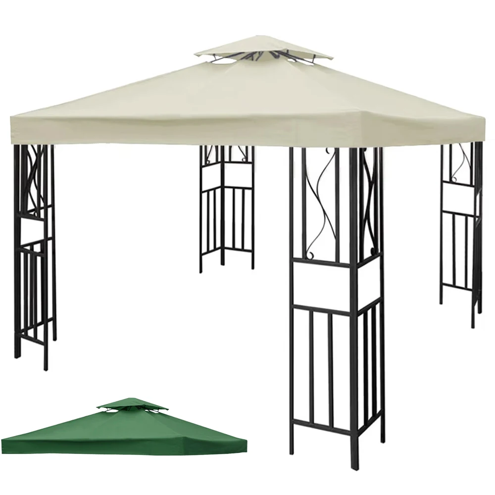 3x3M Garden Gazebo Top Cover Canopy Replacement Top Canopy Cover 2 Tier Outdoor Patio Garden Tent Roof Top for Patio 3x3M Garden Gazebo Top Cover Canopy Replacement Top Canopy Cover 2 Tier Outdoor Patio Garden Tent Roof Top for Patio