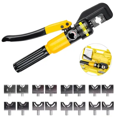 4-70m㎡ Home Hydraulic Pliers Pressure 10T Hydraulic Crimping Tools DIY Cable Terminal Wiring Pliers, Cordless Crimping