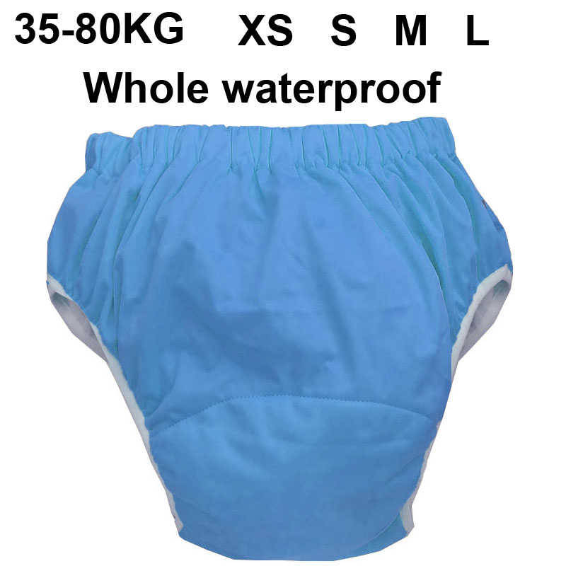 4 color choice waterproof Older children Adult cloth diaper cover Nappy nappies adult diaper pants XS S M L