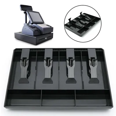 4 Grid Cashier Tray with Clip 4 Grid Cashier Tray with Clip