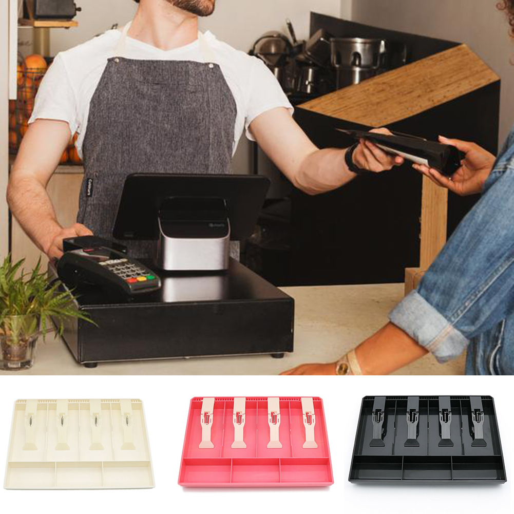 4 Grid Cashier Tray with Clip 4 Grid Cashier Tray with Clip