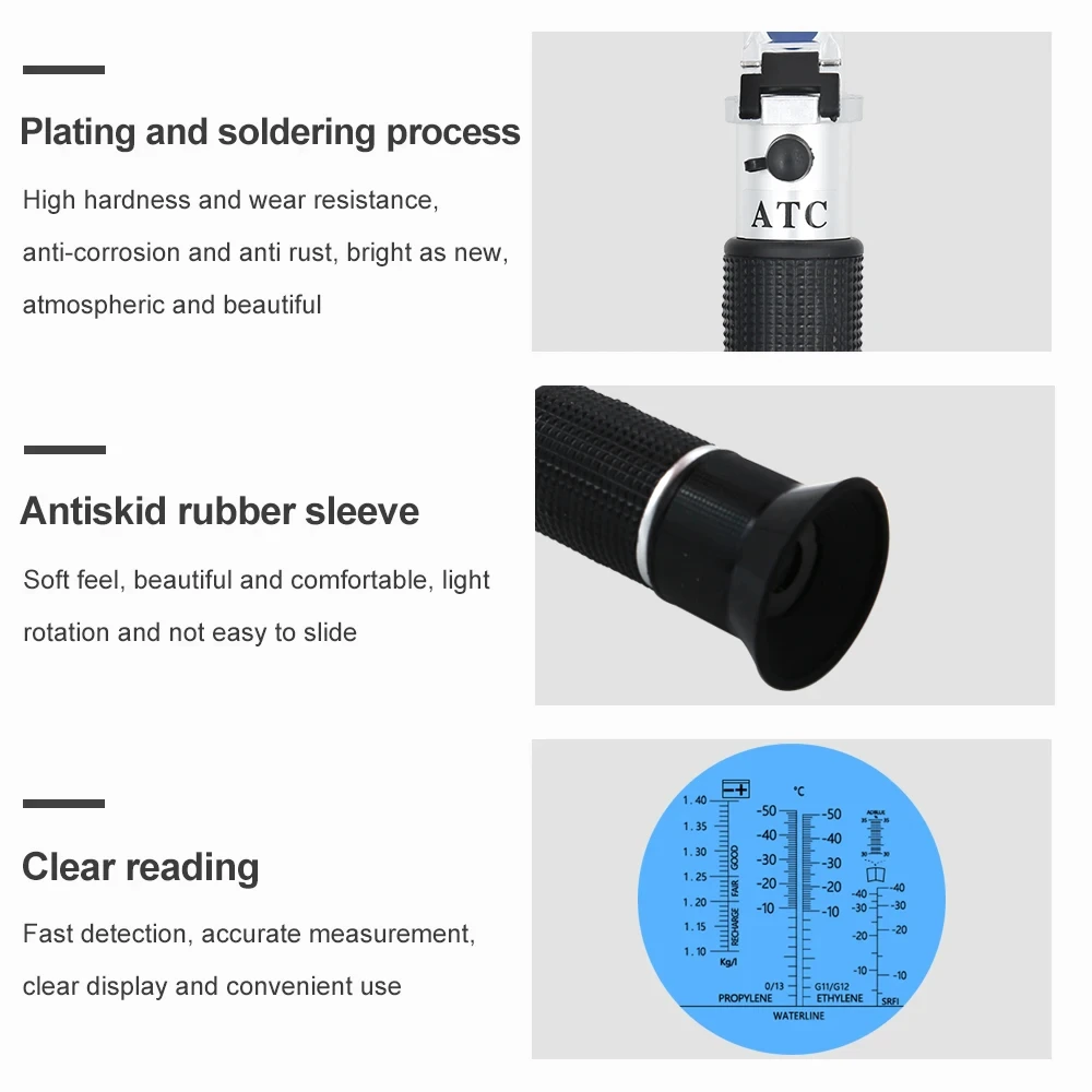 4 in 1 Car Automotive Antifreeze Refractometer EngineBattery Fluid Glycol Refractometro Glass Freezing Point Water 4 in 1 Car Automotive Antifreeze Refractometer EngineBattery Fluid Glycol Refractometro Glass Freezing Point Water