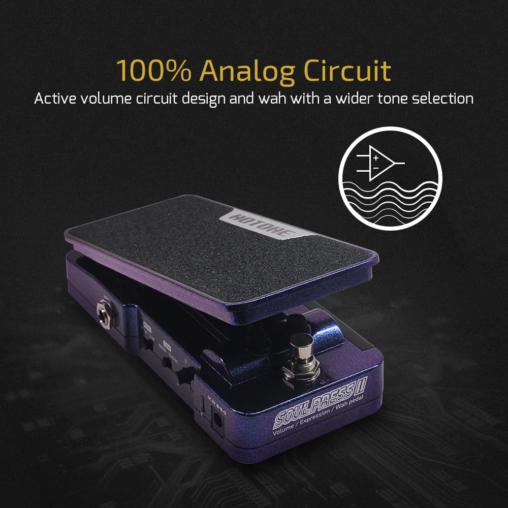 4 in 1 Effects Pedal Switchable Volume or Wah or Volume/Wah or Expression Active Passive Effects Pedal Analog Circuit 4 in 1 Effects Pedal Switchable Volume or Wah or Volume/Wah or Expression Active Passive Effects Pedal Analog Circuit