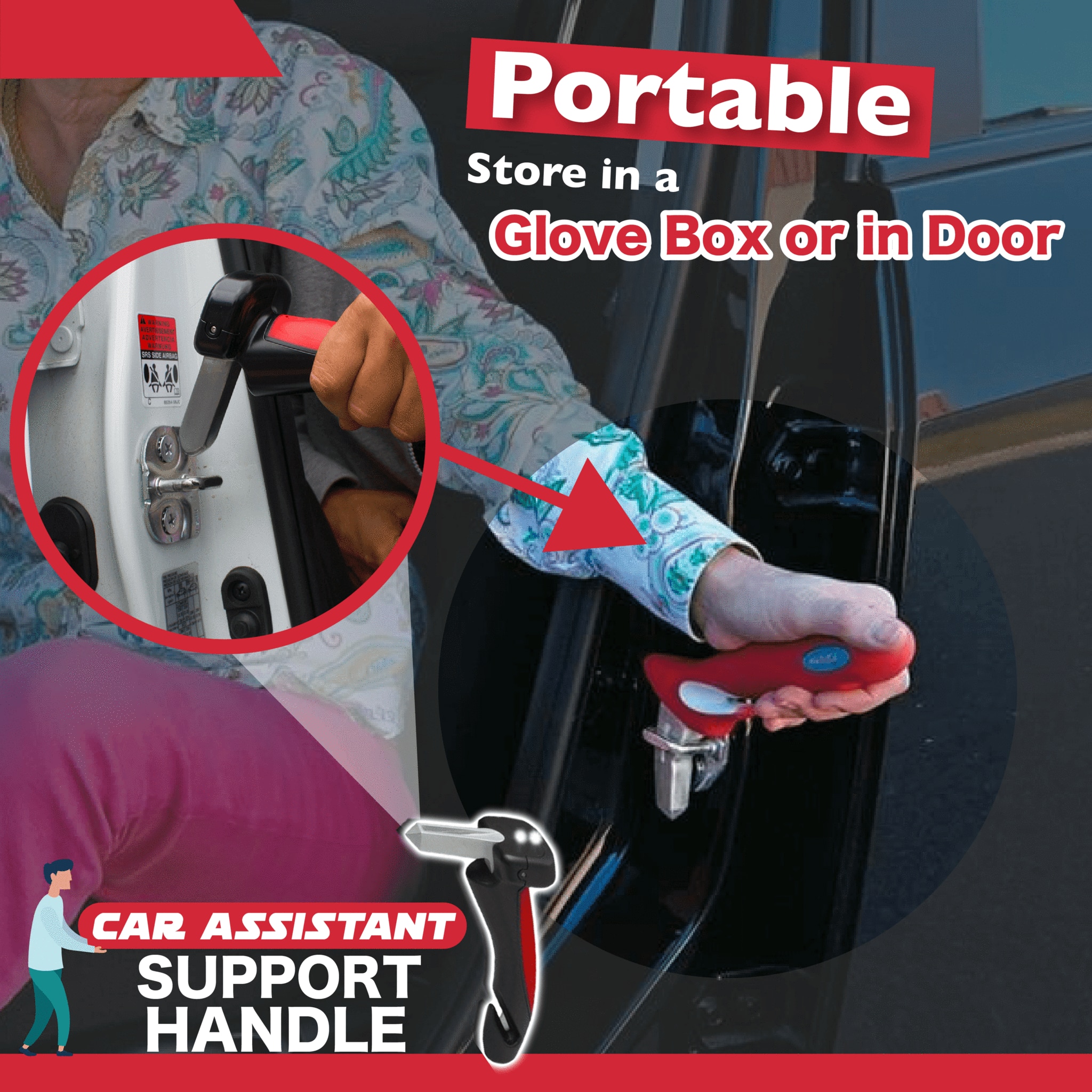 4 in 1 Elderly Assist Handy Bar for Car 4 in 1 Elderly Assist Handy Bar for Car