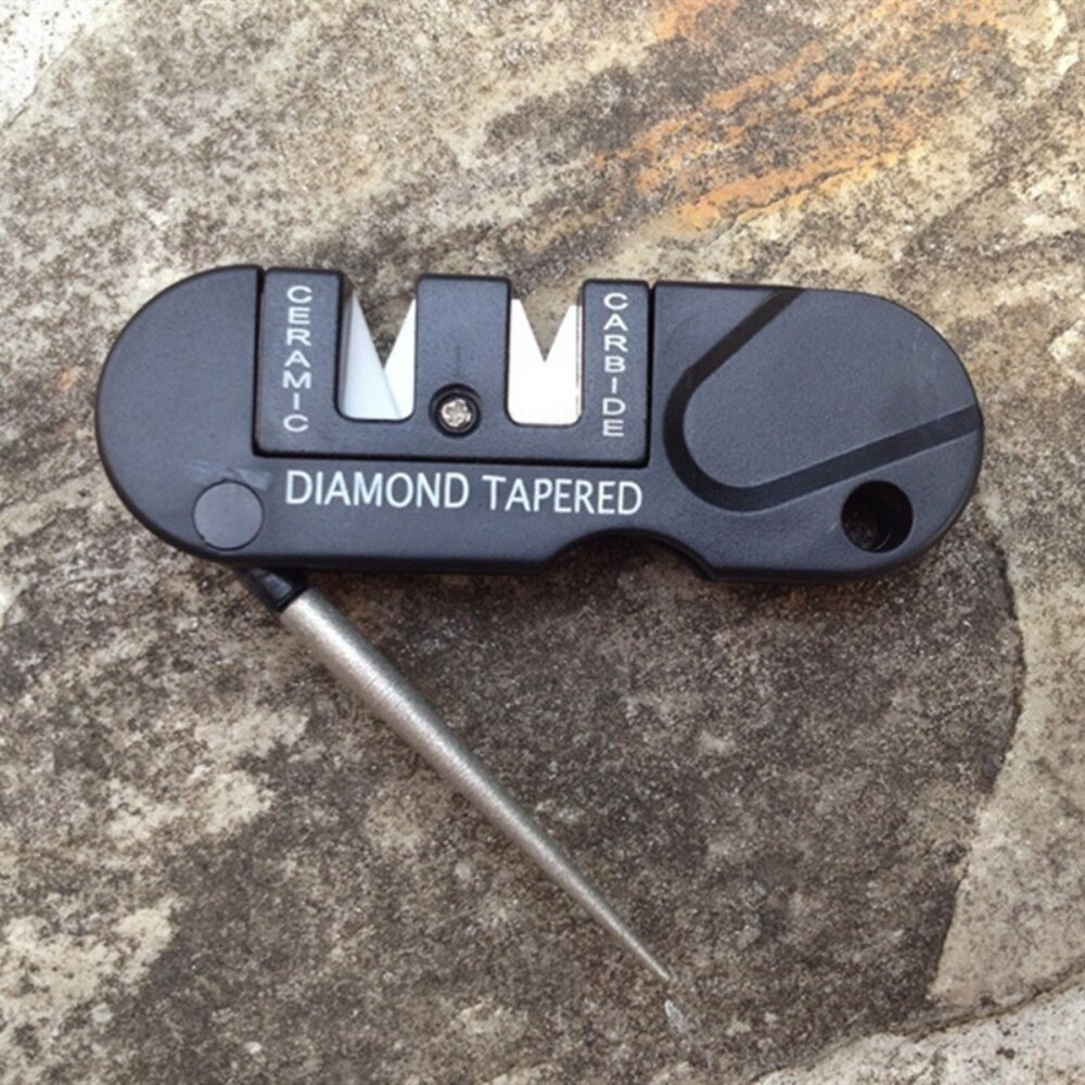 4 in 1 Mini Portable Tungsten Ceramic Carbide Knife Whetstone Sharpener Multifunctional Camp Outdoor Tools 4 in 1 Mini Portable Tungsten Ceramic Carbide Knife Whetstone Sharpener Multifunctional Camp Outdoor Tools