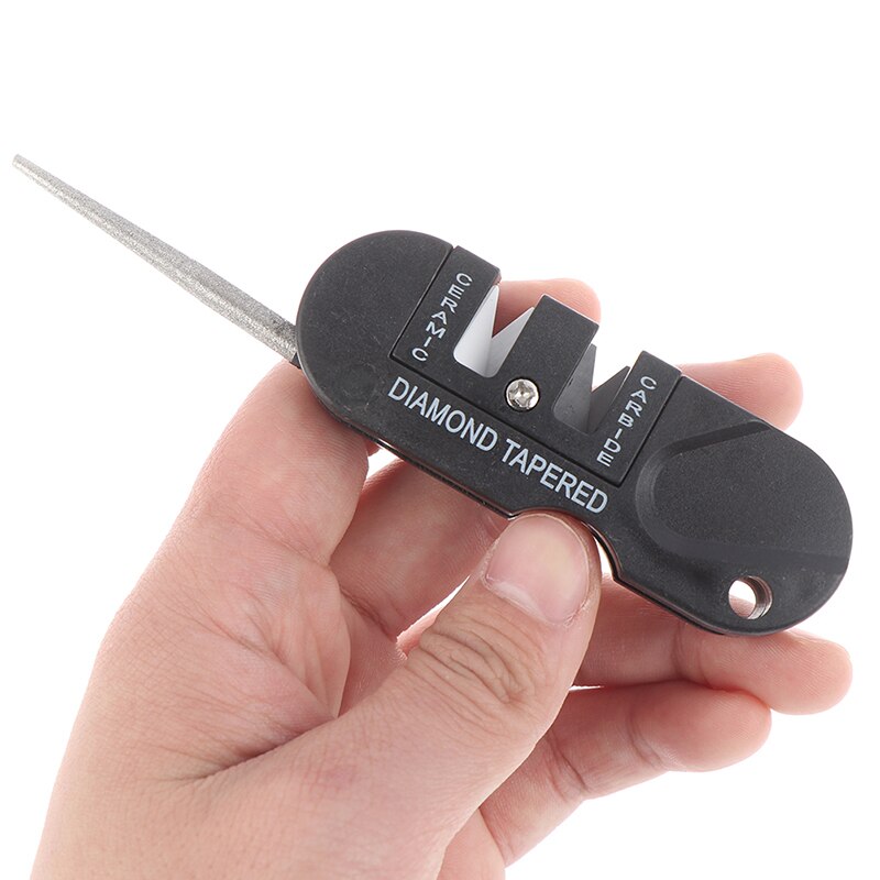 4 in 1 Mini Portable Tungsten Ceramic Carbide Knife Whetstone Sharpener Multifunctional Camp Outdoor Tools 4 in 1 Mini Portable Tungsten Ceramic Carbide Knife Whetstone Sharpener Multifunctional Camp Outdoor Tools