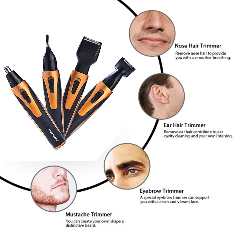 4-In-1 Nose Hair Trimmer For Men 4-In-1 Nose Hair Trimmer For Men