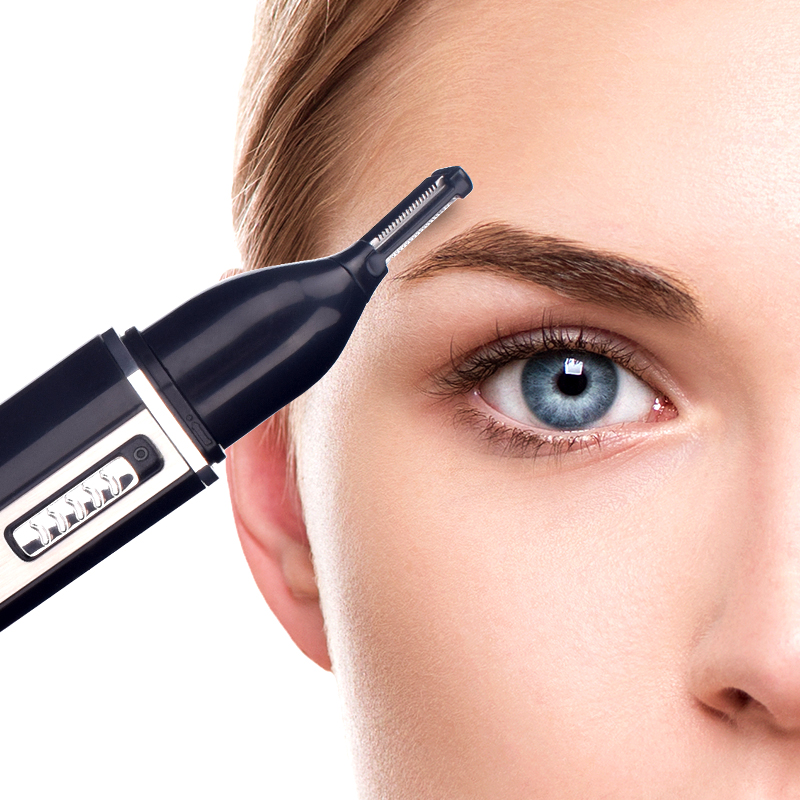 4 in 1 Rechargeable Electric Nose Ear Hair Trimmer Painless Trimming Sideburns Eyebrows Beard Hair Clipper Cut Shaver