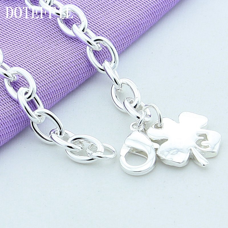 4 Leaf Clover Bracelet Silver Jewelry 4 Leaf Clover Bracelet Silver Jewelry
