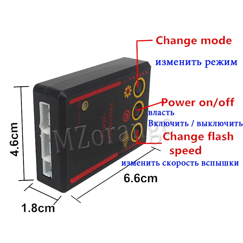 4 LED Lights Car Strobe Police Lights Cigaretteer Grill Warning Lamp 12V Motorcycles Flasher Fso Flashlight Car