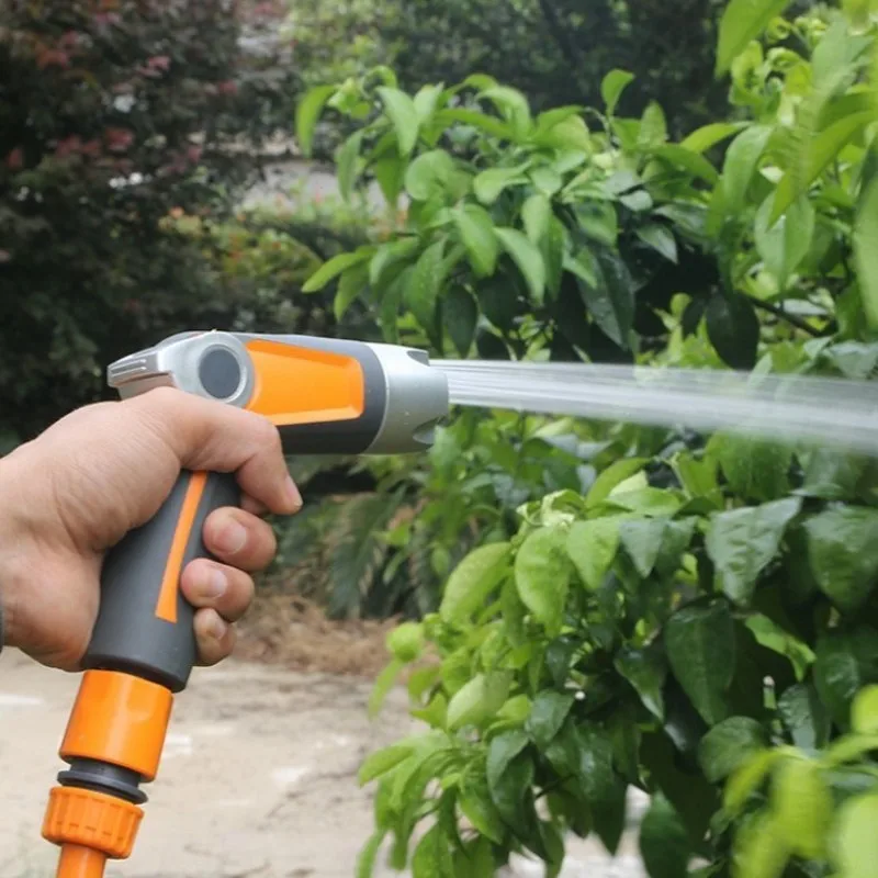4 Modes Garden Water Gun High Pressure Car Wash Gun Adjustable Irrigation Watering Hose Nozzle Lawn Yard Watering