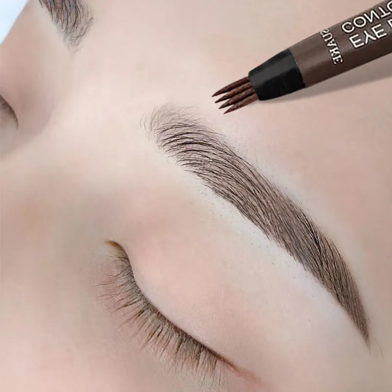 4 Point Eyebrow Pencil Maquillajes Para Mujer Waterproof Liquid Eyebrow Pen Makeup Long Lasting Cosmetic Microblade 4 Point Eyebrow Pencil Maquillajes Para Mujer Waterproof Liquid Eyebrow Pen Makeup Long Lasting Cosmetic Microblade