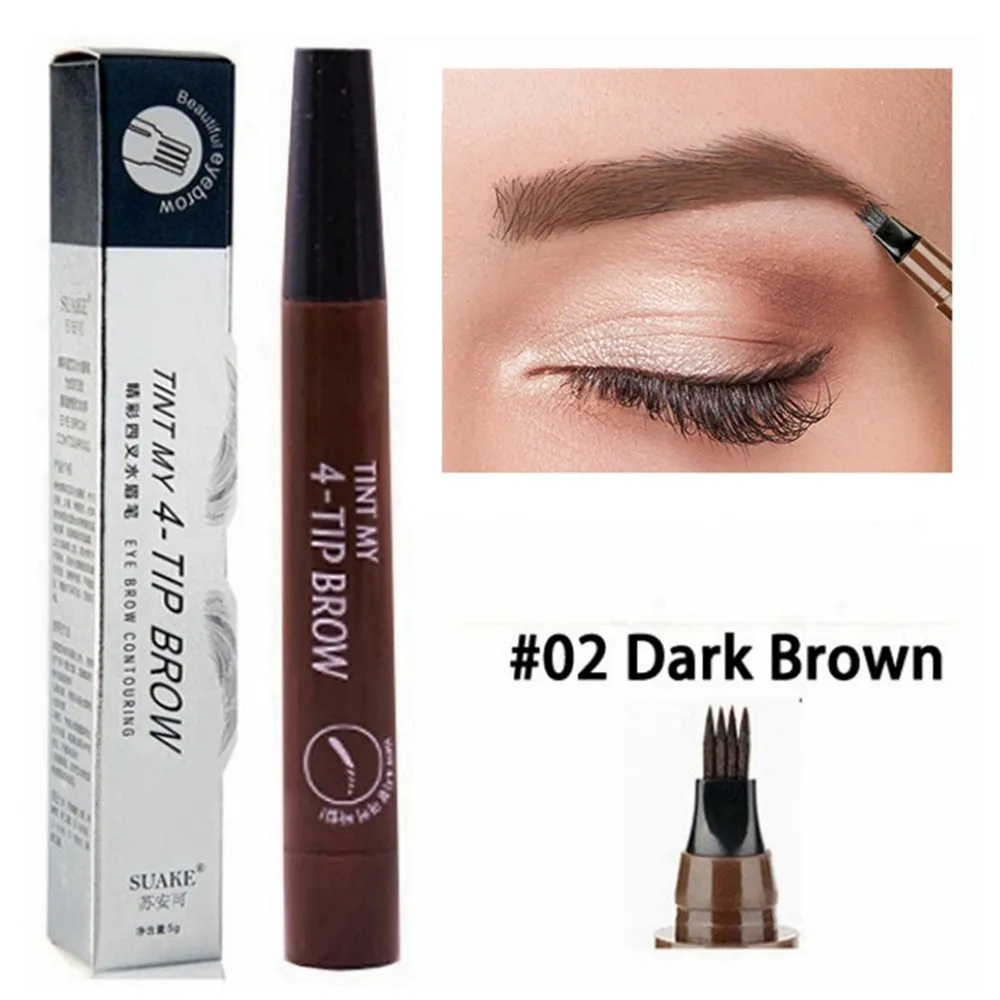 4 Point Eyebrow Pencil Maquillajes Para Mujer Waterproof Liquid Eyebrow Pen Makeup Long Lasting Cosmetic Microblade 4 Point Eyebrow Pencil Maquillajes Para Mujer Waterproof Liquid Eyebrow Pen Makeup Long Lasting Cosmetic Microblade
