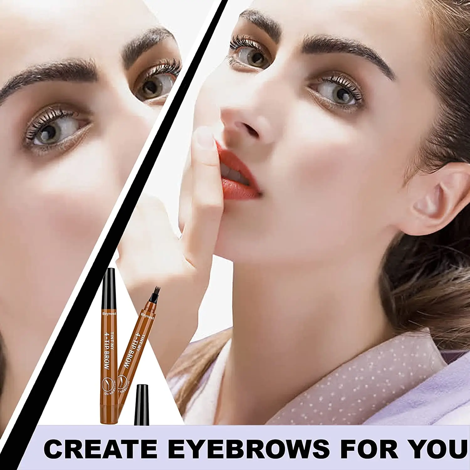 4 Point Eyebrow Pencil Maquillajes Para Mujer Waterproof Liquid Eyebrow Pen Makeup Long Lasting Cosmetic Microblade 4 Point Eyebrow Pencil Maquillajes Para Mujer Waterproof Liquid Eyebrow Pen Makeup Long Lasting Cosmetic Microblade