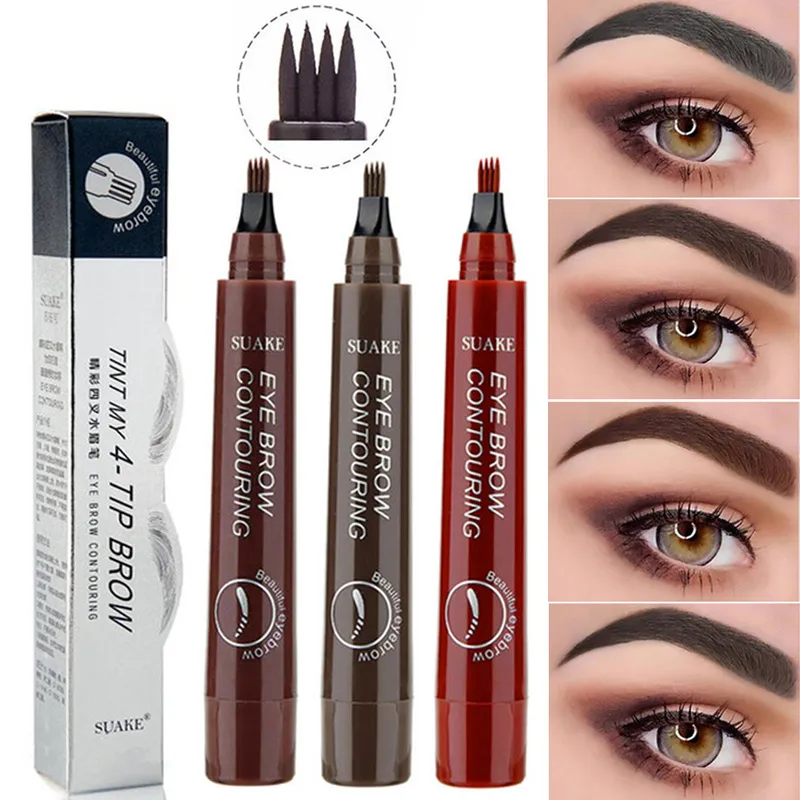 4 Point Eyebrow Pencil Maquillajes Para Mujer Waterproof Liquid Eyebrow Pen Makeup Long Lasting Cosmetic Microblade 4 Point Eyebrow Pencil Maquillajes Para Mujer Waterproof Liquid Eyebrow Pen Makeup Long Lasting Cosmetic Microblade