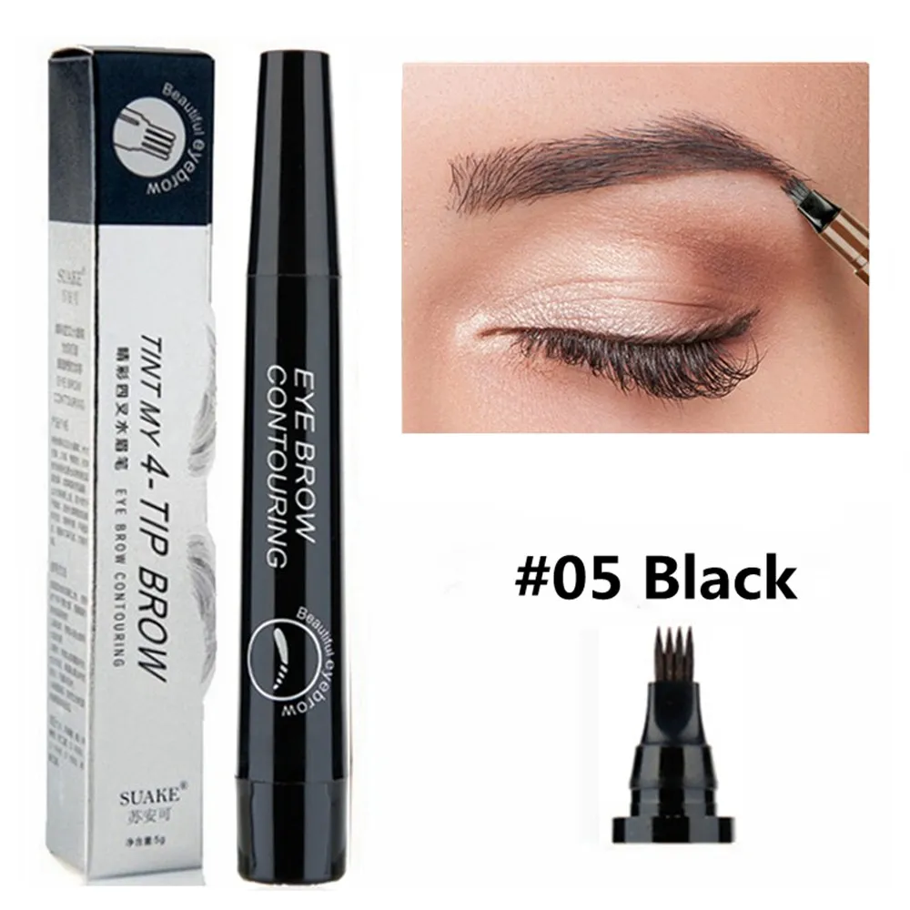 4 Point Eyebrow Pencil Maquillajes Para Mujer Waterproof Liquid Eyebrow Pen Makeup Long Lasting Cosmetic Microblade 4 Point Eyebrow Pencil Maquillajes Para Mujer Waterproof Liquid Eyebrow Pen Makeup Long Lasting Cosmetic Microblade