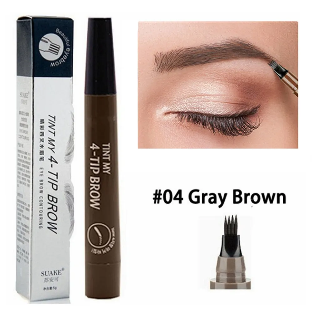 4 Point Eyebrow Pencil Maquillajes Para Mujer Waterproof Liquid Eyebrow Pen Makeup Long Lasting Cosmetic Microblade 4 Point Eyebrow Pencil Maquillajes Para Mujer Waterproof Liquid Eyebrow Pen Makeup Long Lasting Cosmetic Microblade