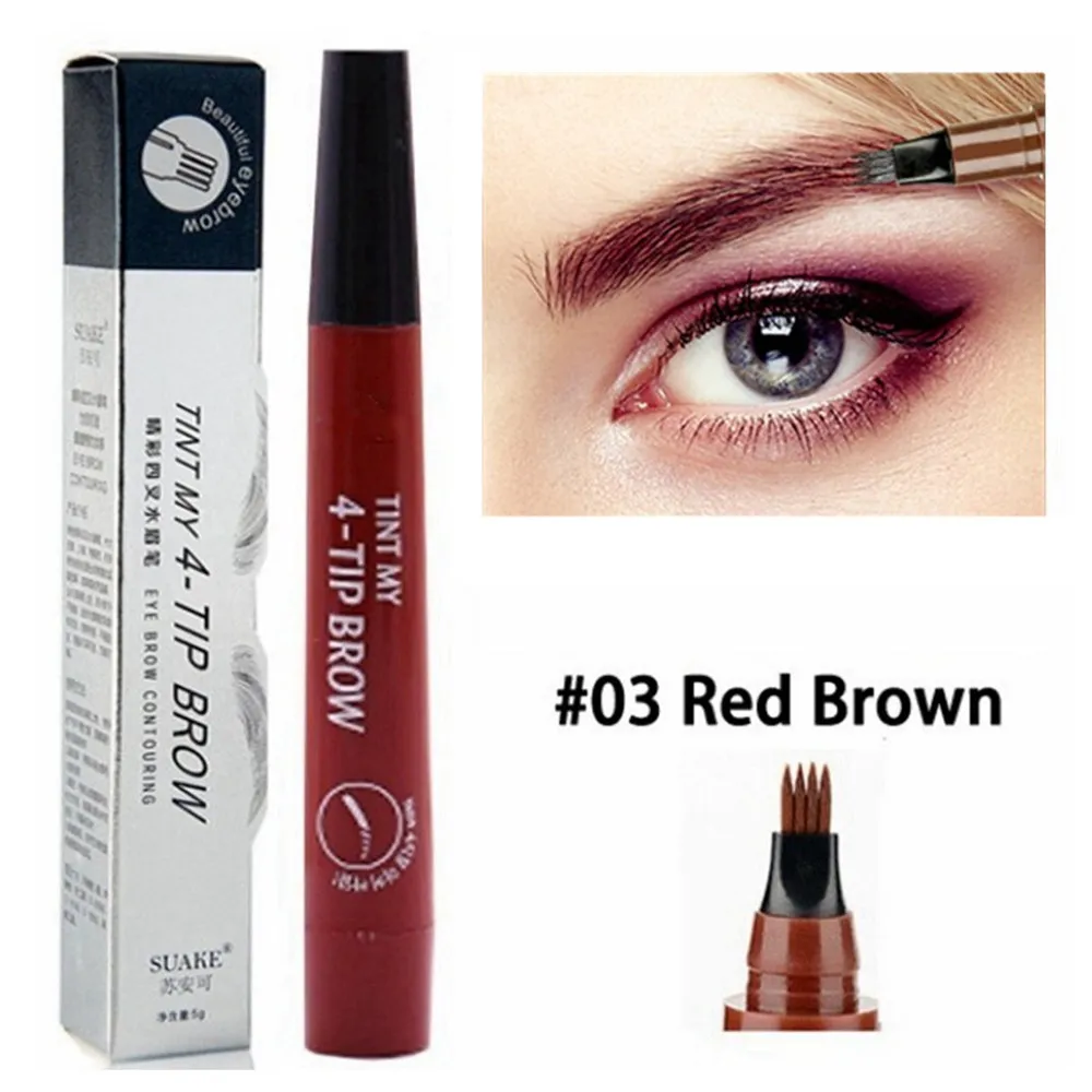 4 Point Eyebrow Pencil Maquillajes Para Mujer Waterproof Liquid Eyebrow Pen Makeup Long Lasting Cosmetic Microblade 4 Point Eyebrow Pencil Maquillajes Para Mujer Waterproof Liquid Eyebrow Pen Makeup Long Lasting Cosmetic Microblade