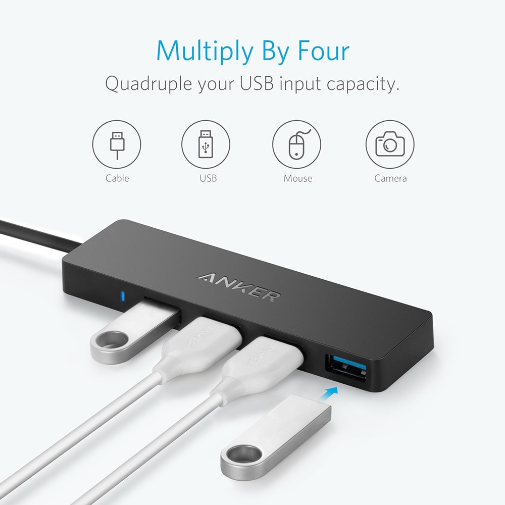 4 Port USB Hub High-Speed Splitter 4 Port USB Hub High-Speed Splitter