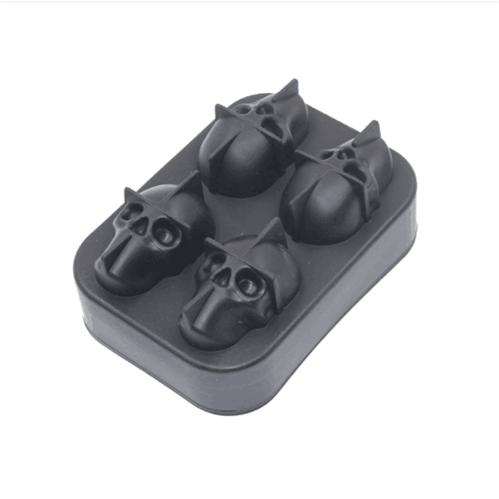 4 Slot Silicone Skull Ice Cube Mold 4 Slot Silicone Skull Ice Cube Mold