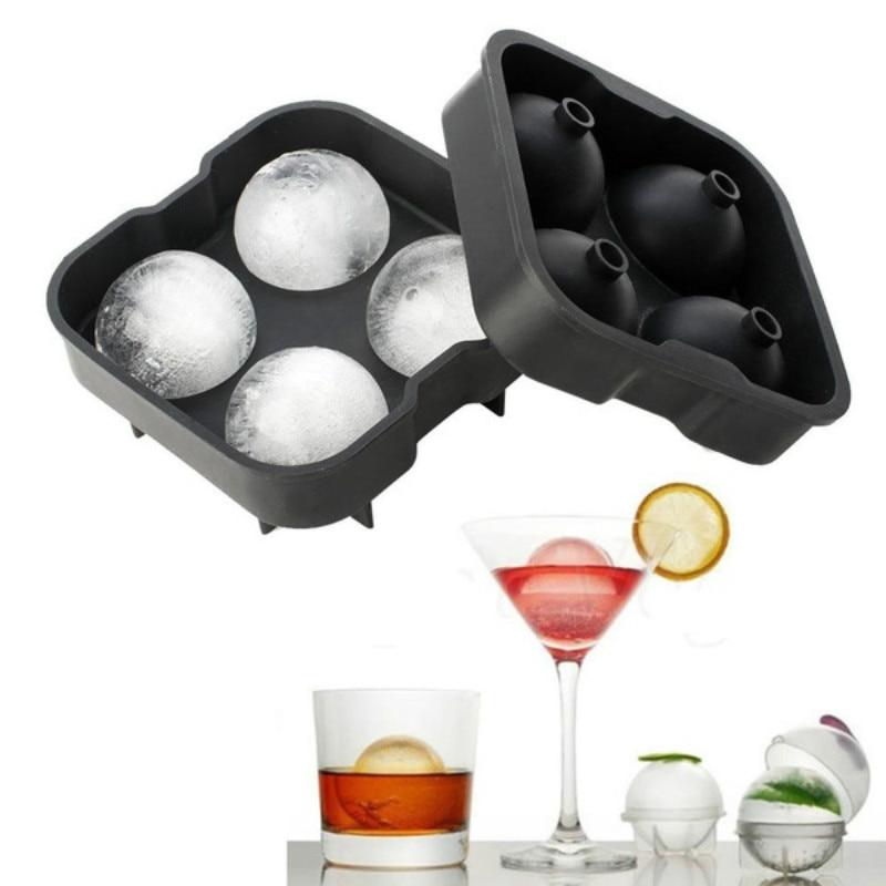4 Slots Round Ice Maker Mold