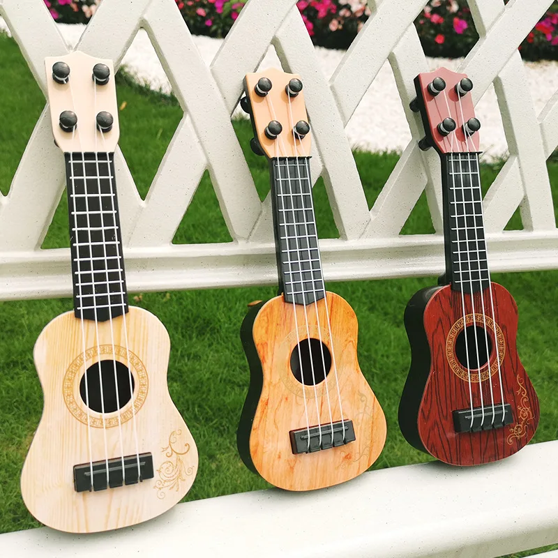 4 Strings Classical Ukulele Guitar Toy Musical Instruments for Kids Mini Guitar Early Education Small Guitar Toys for