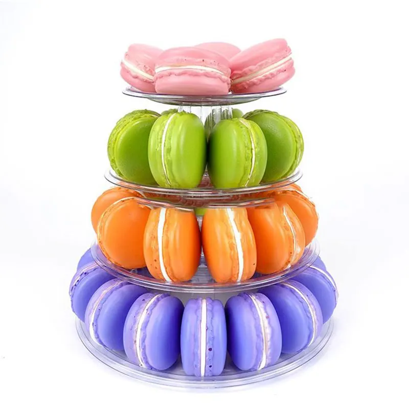 4 Tier Round Macaron Display Stand