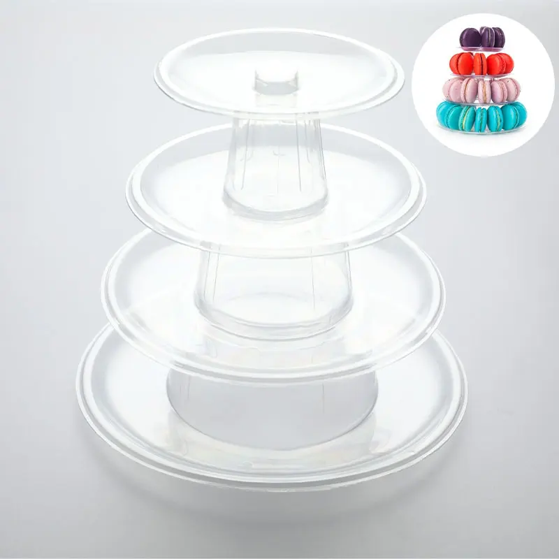 4 Tier Round Macaron Display Stand