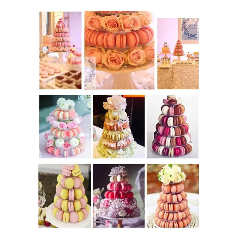 4 Tier Round Macaron Display Stand