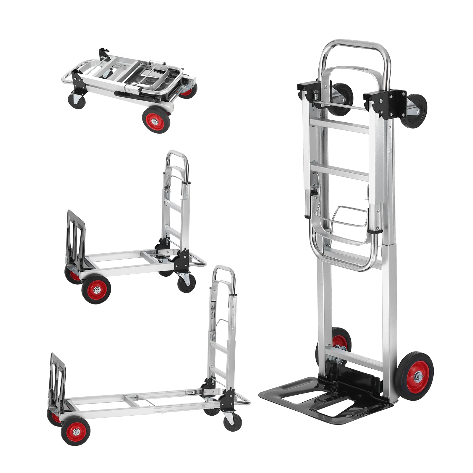 400 lbs Folding Hand Truck Lightweight Dolly with Wheels Foldable Luggage Utility Cart for Warehouse Transport Moving 400 lbs Folding Hand Truck Lightweight Dolly with Wheels Foldable Luggage Utility Cart for Warehouse Transport Moving